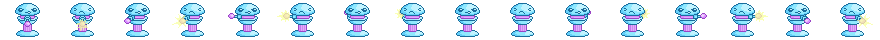Crystal Spire Tower: pixel-art structure sprite sheet, 55x40 px, 16 frames (shoot).