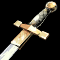 Longsword Icon: hand-drawn item sprite, 60x60 px.