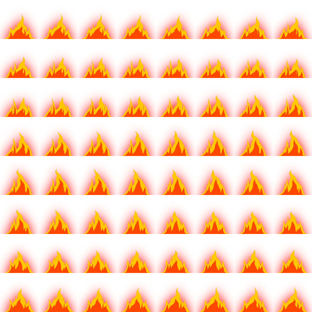 Campfire Flames: flat effect sprite sheet, 128x128 px, 64 frames (play).