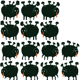 Spiky Shadow Beast: pixel-art character sprite sheet, 69x69 px, 14 frames (walk_left, walk_right).