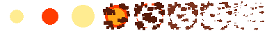 Pixel Explosion 6: pixel-art effect sprite sheet, 48x48 px, 8 frames (explode).