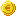 Gold Coin Icon: pixel-art UI UI sprite, 16x16 px.