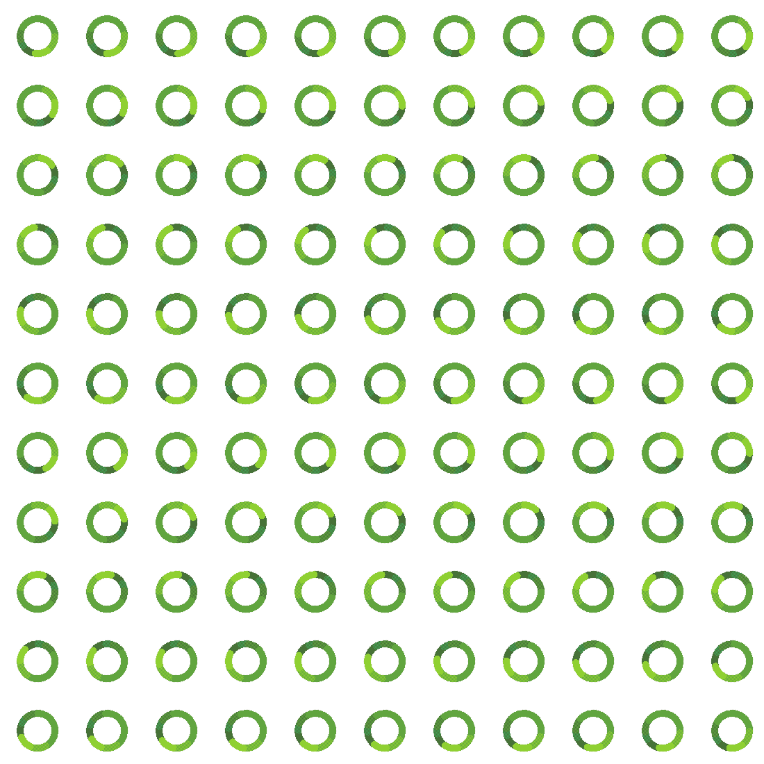 Loading Ring Effect: pixel-art effect sprite sheet, 100x100 px, 121 frames (play).
