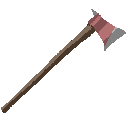 Fire Axe: pixel-art item sprite, 128x128 px.
