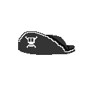 Pirate Hat: pixel-art item sprite, 128x128 px.