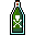 Poison Bottle Icon: pixel-art UI UI sprite, 32x32 px.