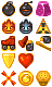 Mini Power-Up Icons: pixel-art item sprite sheet, 16x16 px, 14 frames.