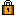 Padlock Icon: pixel-art UI UI sprite, 16x16 px.