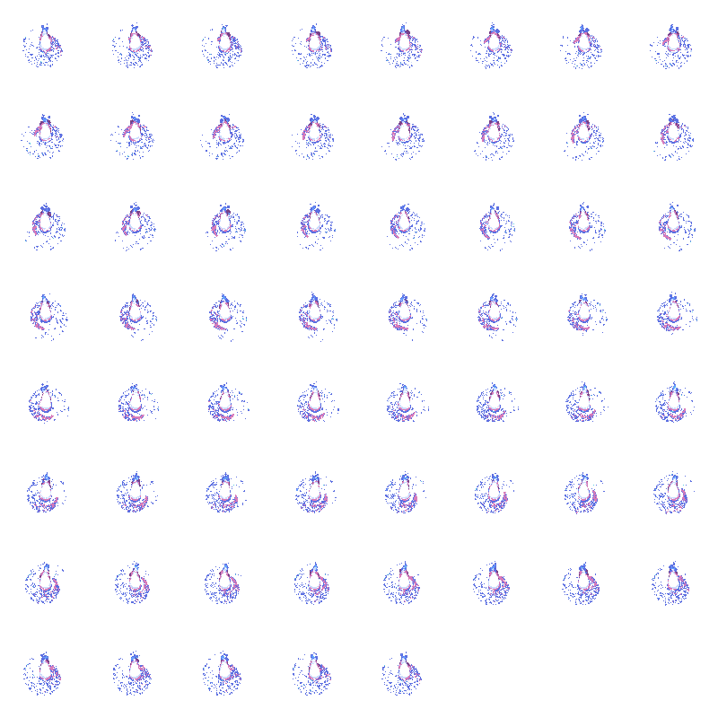 Midnight Effect: pixel-art effect sprite sheet, 100x100 px, 61 frames (play).