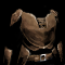 Leather Armor Icon: hand-drawn item sprite, 60x60 px.