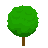 Round Maple Tree: pixel-art item sprite, 48x48 px.
