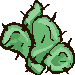 Desert Cactus: pixel-art item sprite, 75x75 px.